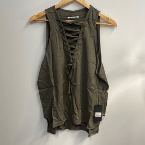 NWT One Teaspoon Radar Lace Up Tank